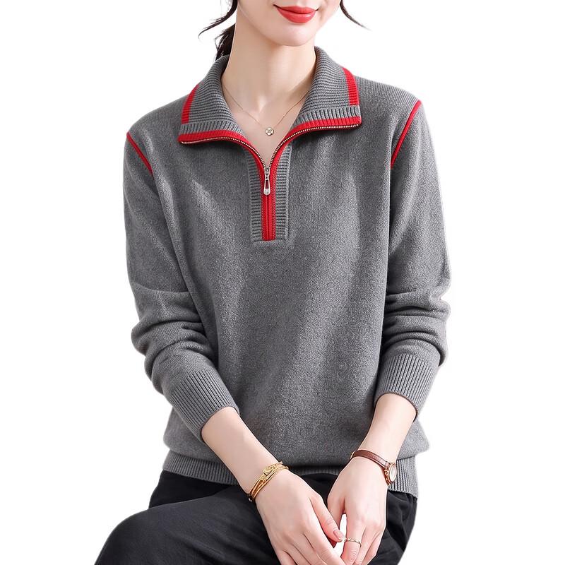 YUZHAOLIN Women's Autumn/Winter Knit Polo Sweater