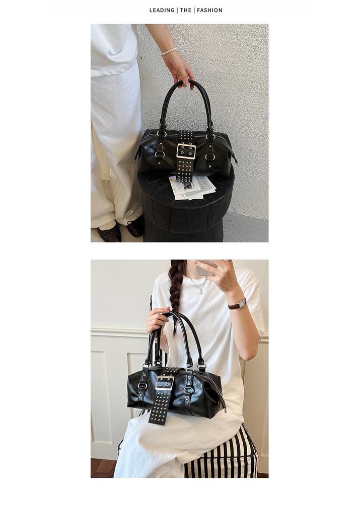 Spicy Girl Rivet Punk Style Crossbody Bag - Women's Versatile Shoulder Tote 2026