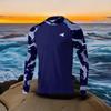 2025 Hoodie UPF 50+UV Protective Top Crab Splicing 3D Printed Quick Drying Breathable Outdoor Hoodie Fishing Shirt