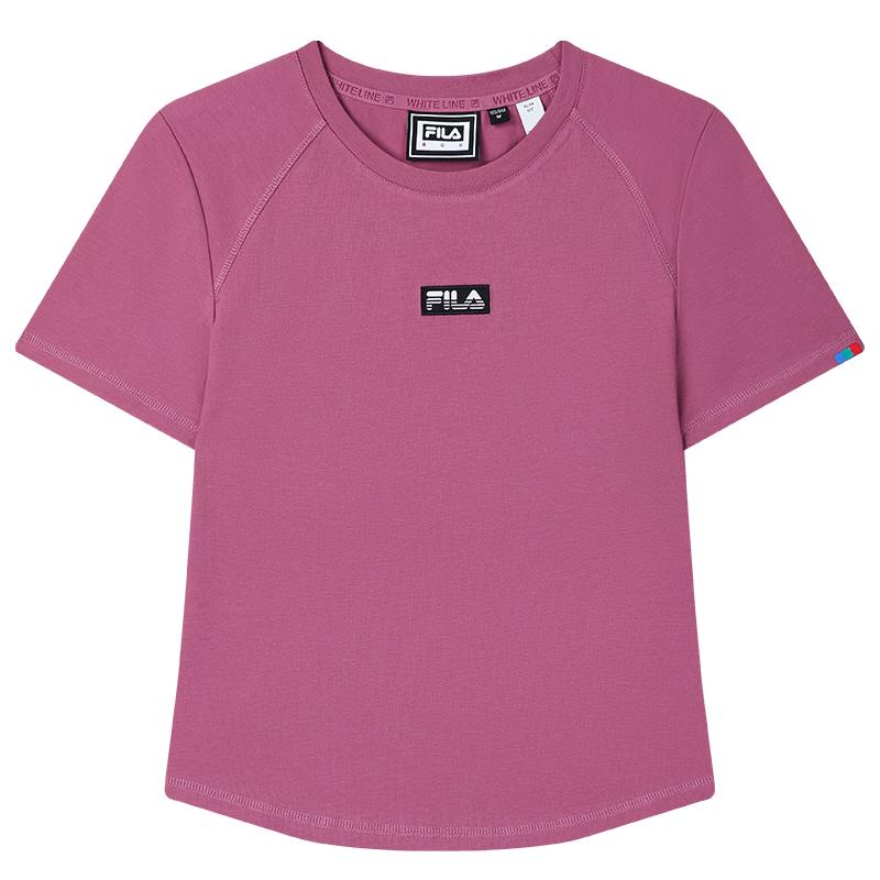 FILA Women s Slim Fit Crew Neck Short Sleeve Knit T-Shirt L