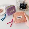 Korean Plaid Makeup & Coin Purse – Student Desktop Organizer
