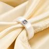 6mm Black/White Ceramic Rings for Women Dazzling Cubic Zircon Stainless Steel Engagement Wedding Ring Fashion Jewelry