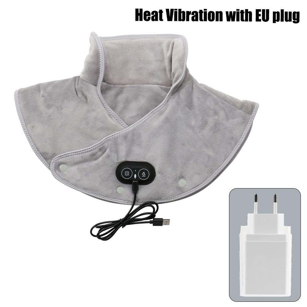 Electric Heating Shoulder Neck Pad Massager Three Gear Hot Compress Cervical Shawl Warmer for Heated Scarf Best Back Relax Brace