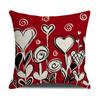 Cartoon Heart Series Patterns Throw Pillow Cover With Short Plush Print Living Room Sofa Decoration Cushion Cover Pillow Covers