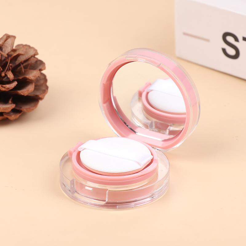 Pink Mini Air Cushion Foundation DIY Box Empty Puff Box With Mirror Makeup Case Skin Care For BB Cream Cosmetic Container