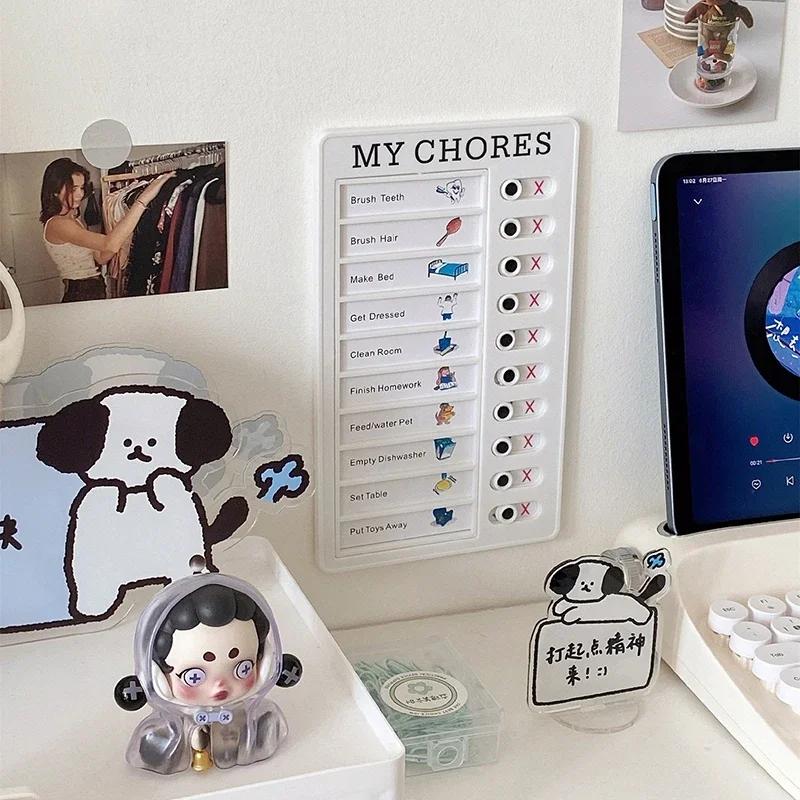 My Chores Reusable Checklist Board Daily Task Planning Board Hanging Checklist Check Plan Student Stationery Supplies Plan List