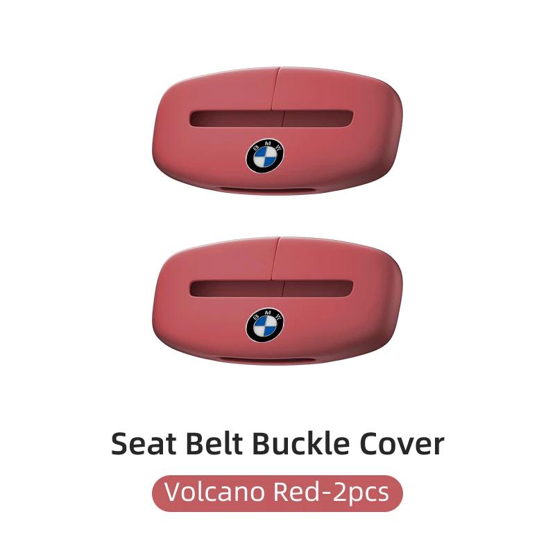 BABD1 2025 Hot Car Silicone Seat Belt Buckle Anti-scratch Protector Cover Accessories For BMW Performance F30 F20 F10 F40 E92 E91 G20