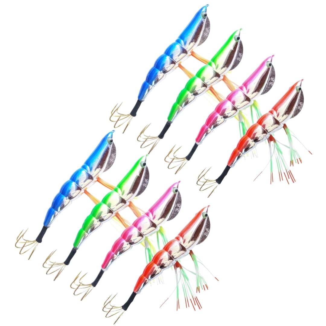 JP Number Octopus Egi 25g 4 Colors Octopus Fishing Rig Set 3.5 8-Pack 5-Hook