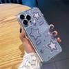 English Purple Star Transparent Phone Case For iPhone 17 16 Pro Max 15 14 13 Mini 12 11 X XR XS 17 Air 16E 15 Plus Soft Cover