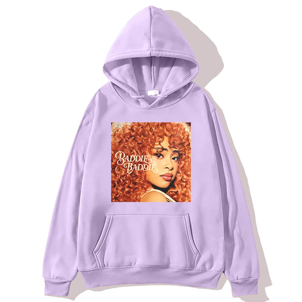 Ice Spice Baddie Baddie Pullover Mode Harajuku Ästhetische Hoodies Damen Herren Hip Hop mit Kapuze Streetwear Grafik Kleidung