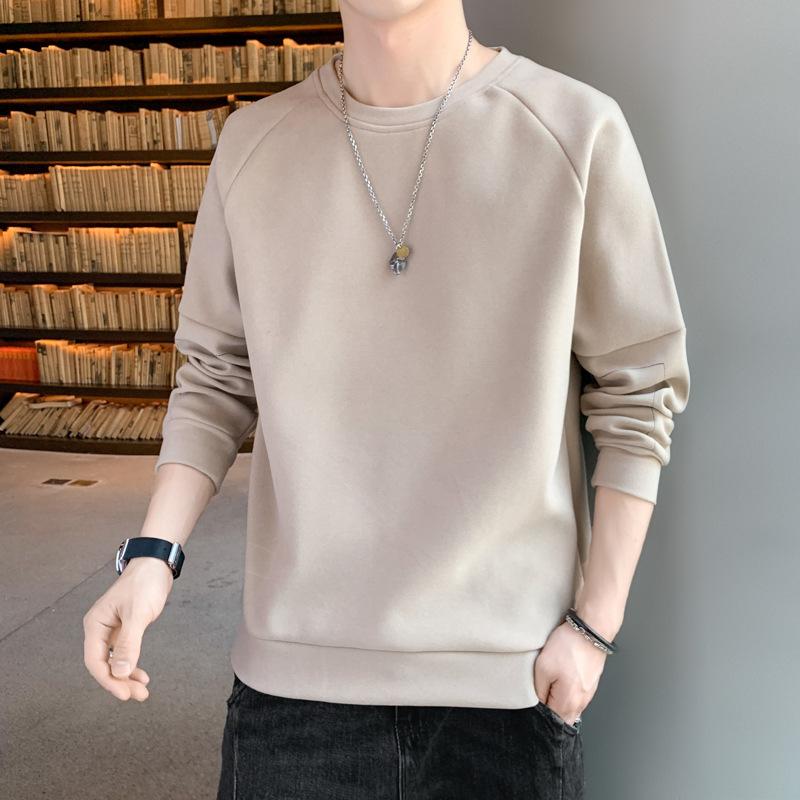 Warm Foundation In Autumn and Winter, Simple Wind Fleece Sweater, Young Men's Matching Top