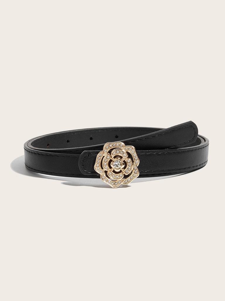 Womens Fashion Belt With Alloy Buckle For Casual Office Wear