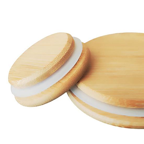 Dřevěné víčko na hrnek pro láhev na vodu, hrnek na čaj pro aromaterapii, těsnící víčko pro skleněnou láhev 90/100/110/130 mm, víčko na sklenici na potraviny pro domácí kuchyni, venkovní cestování
