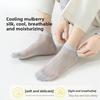 Silk Stockings for Men in Summer, Lightweight Short Socks, Antibacterial and Deodorizing, Shallow-cut Boat-shaped Socks, Mesh Short-tube Men's Socks