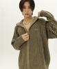 BORN CHAMPS 3D Two-Tone High-Neck Knit Zip-Up B23Ft18Kh