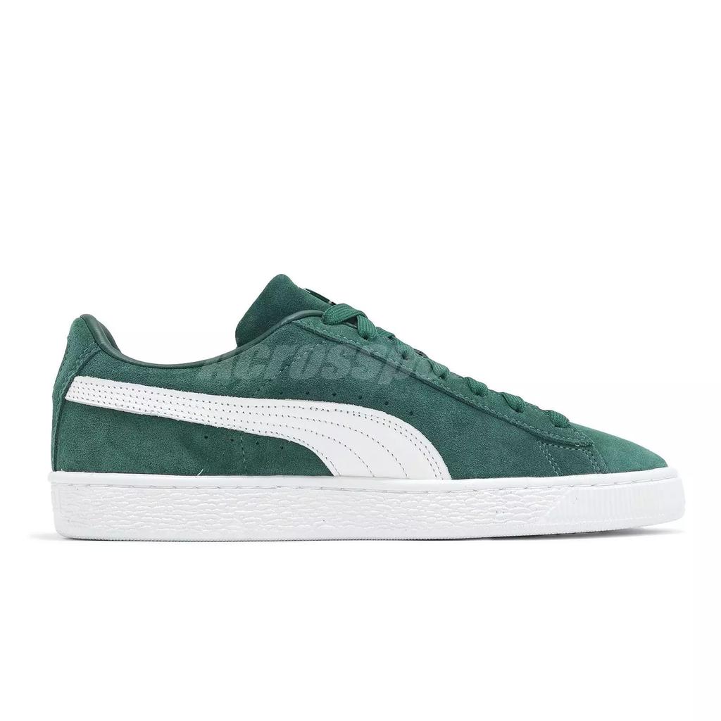 Puma Suede Classic Dark Myrtle Unisex Sneakers Green White 399781-15