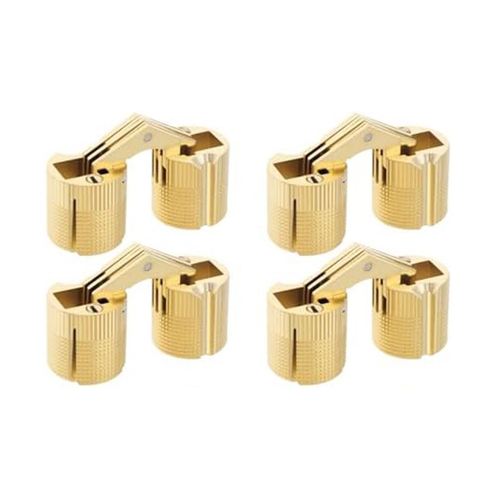 Brass Concealed Hinges 180 Degree Opening Roller Rail For Jewelry Box Cabinet Door Furniture Hardware Accessories