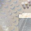5D Bronzing Star Nail Art Stickers 1pcs Luxury Diamond Gold Sliver Laser Pentacle Self Adhesive Nail Decorations Slider Decals