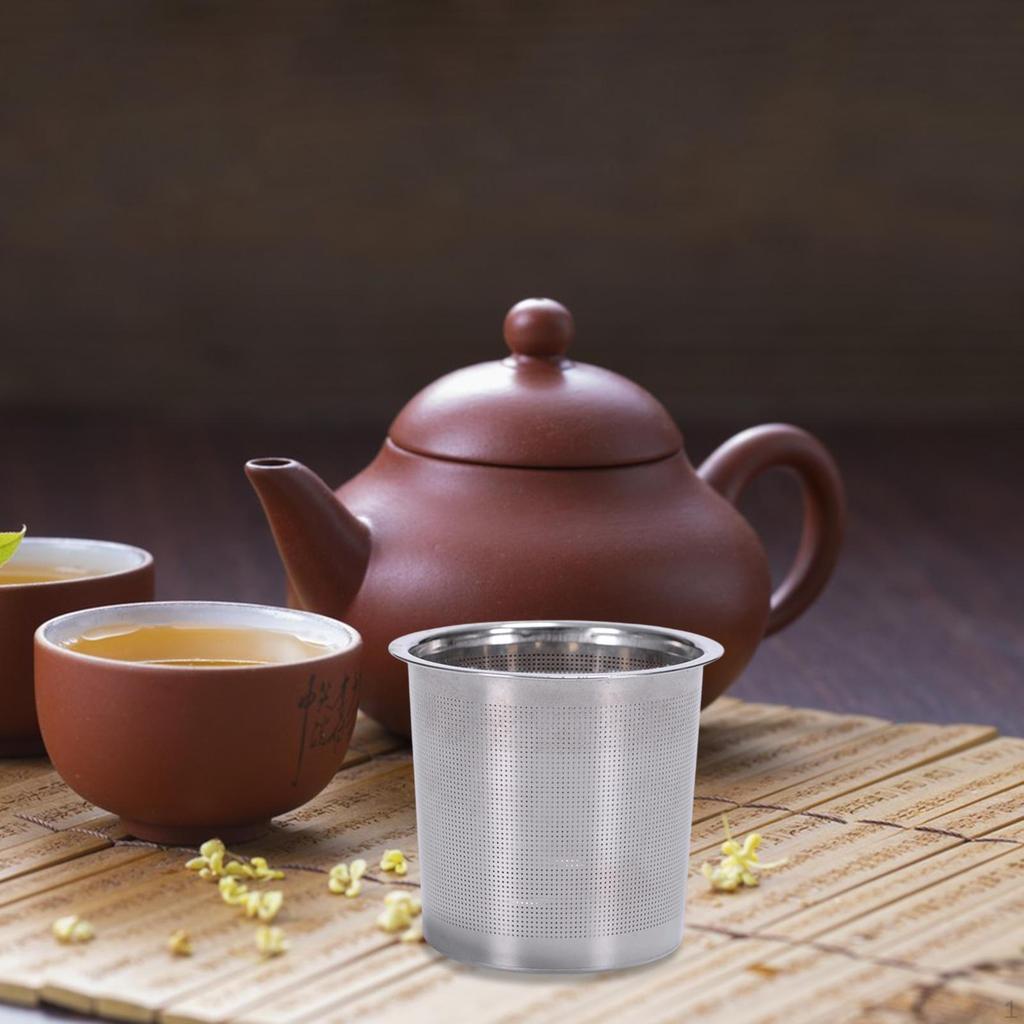 Stainless Steel Mesh Tea Strainer Teapot Infuser Glasses Dining Table Multipurpose Accessories