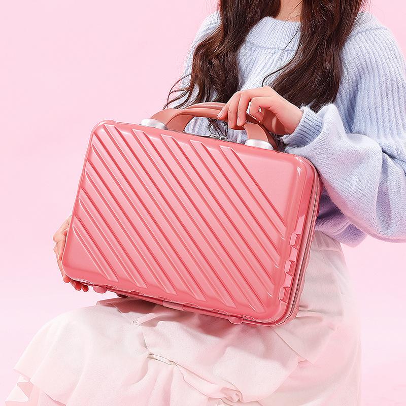 2 bucăți/set valiza de călătorie 18''20 inch bagaj rulant pentru cabină cărucior geantă set de bagaje pentru femei cu geantă cosmetică la modă