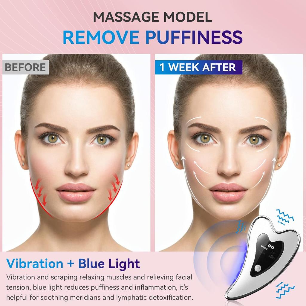 Face vibration massage introducer  facial scraping instrument  beautiful neck massager
