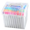 Large Capacity Marker Pen Organizer for Case Hard Plastic Box with Snap Lid Waterproof Portable for Kids Student 80 Slot