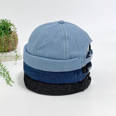 Men's and Women's Roll-up Stitch Peaked Round Hat