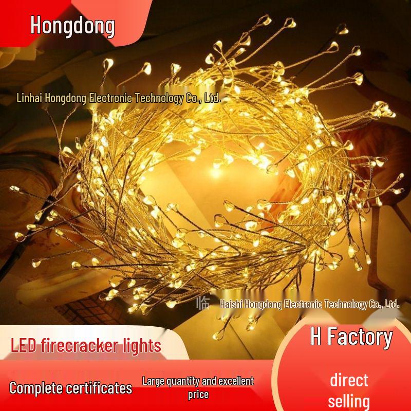 Indoor LED Firecracker Copper Wire Lights for Festive Decoration
