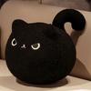 35cm Cuddly Kitten Plushie Toy Soft Round Animal Balls Lovely Doll Stuffed Cat Pillows For Kids Birthday Gift For Baby Accompany
