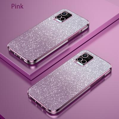 Für VIVO Y32 Luxus Galvanisiertes Glitzer Handyhülle Für Vivo Y21 2021 Y33S 4G Y21S Hülle Klar Weich TPU Rückseite Schutzhülle