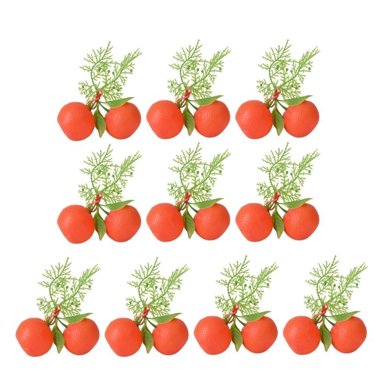 

10 штук Реалистичные Искусственные Апельсины с Листьями Имитация Мандаринов Фруктовые Модели для Витрины Магазина Украшение для Домашней Вечеринки L