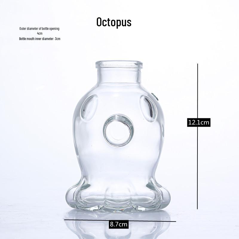Creative Glass Vase for Flower Arrangements and Home Decor - Ideal for Dried Flowers, Desktop Display, and Hydroponic Plants