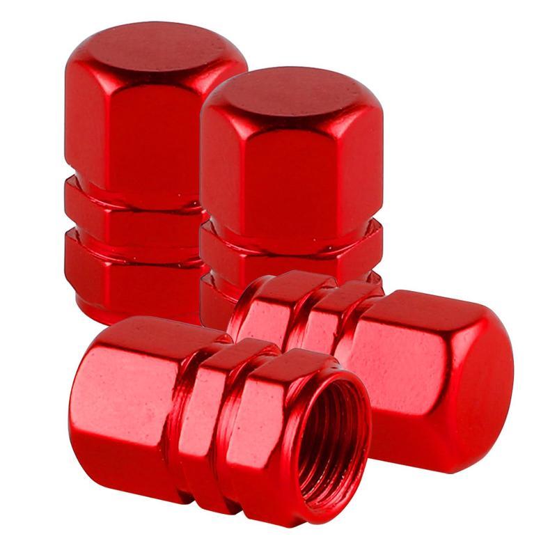 4Pcs Dustproof Aluminum Valve Caps Universal Tire Stem Covers For Car Truck Moto