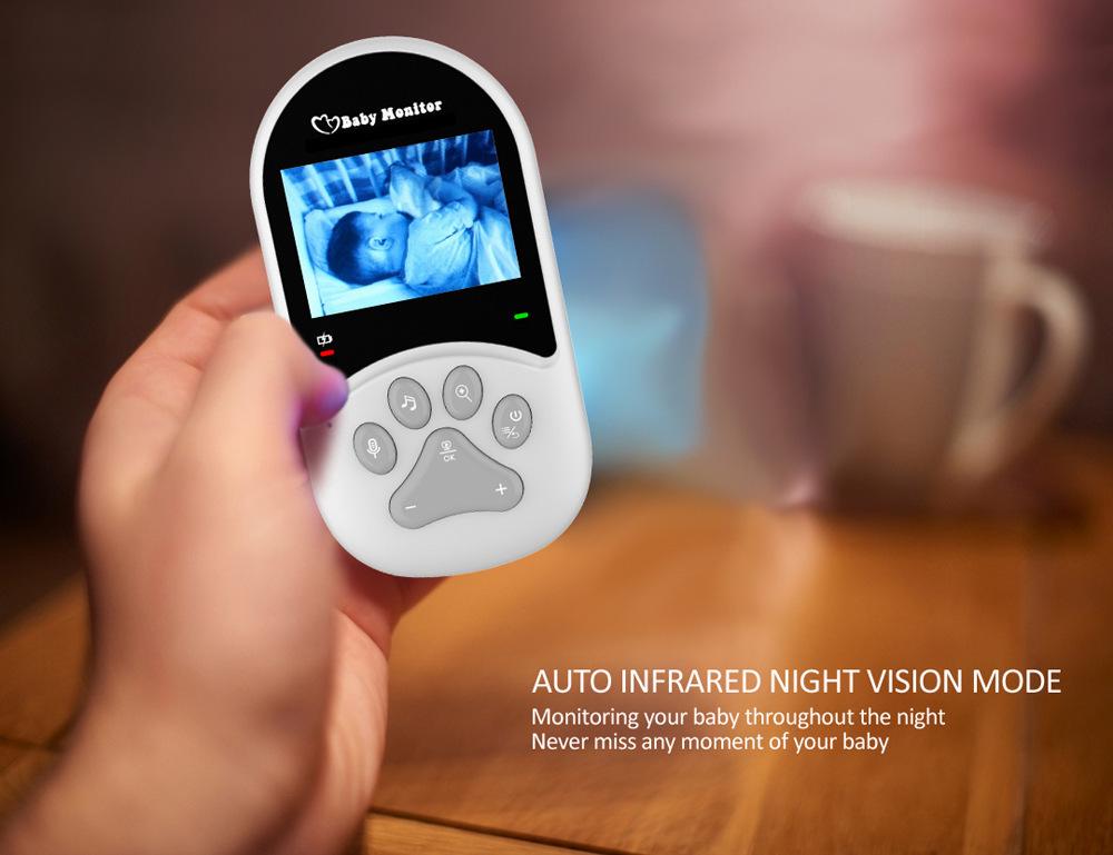 2.4" Baby Monitor with Two-Way Intercom & Temperature Sensor