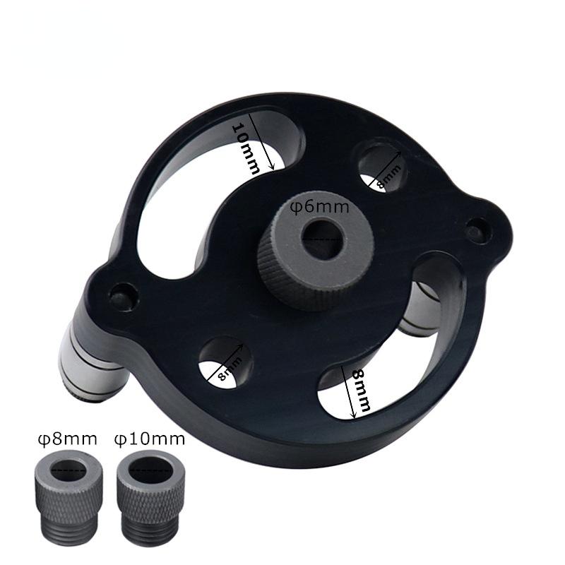 Professional 6 8 10mm Dowel Jig Wood Panel Puncher Hole Locator Central Holing Position Measuring Drilling Woodworking Tool