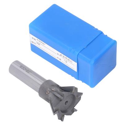 Dovetail Cutter Quenching Cemented Carbide 6 Blades Straight Shank Milling Tool for Stainless Steel