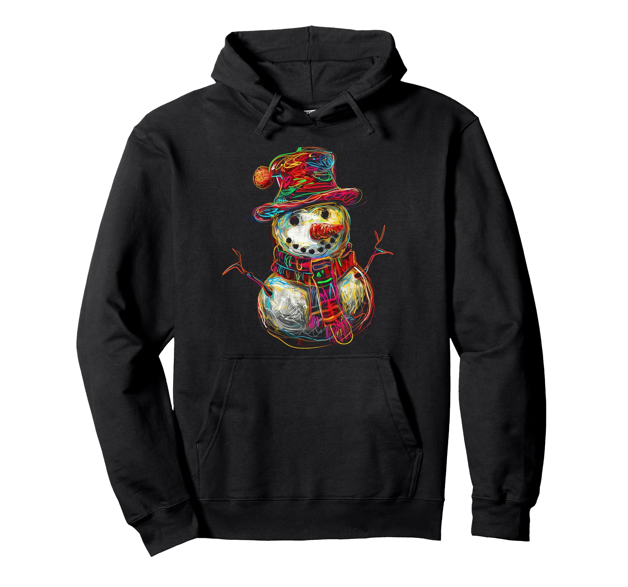 

Snowman Christmas Motif Art Family Snowman Hoodie X-mas чёрный