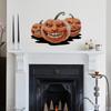 Quirky Smiley Pumpkin Holiday Wall Decoration Chic Peel and Stick Halloween Spooky Sticker Self Adhesive Waterproof Canvas Decor