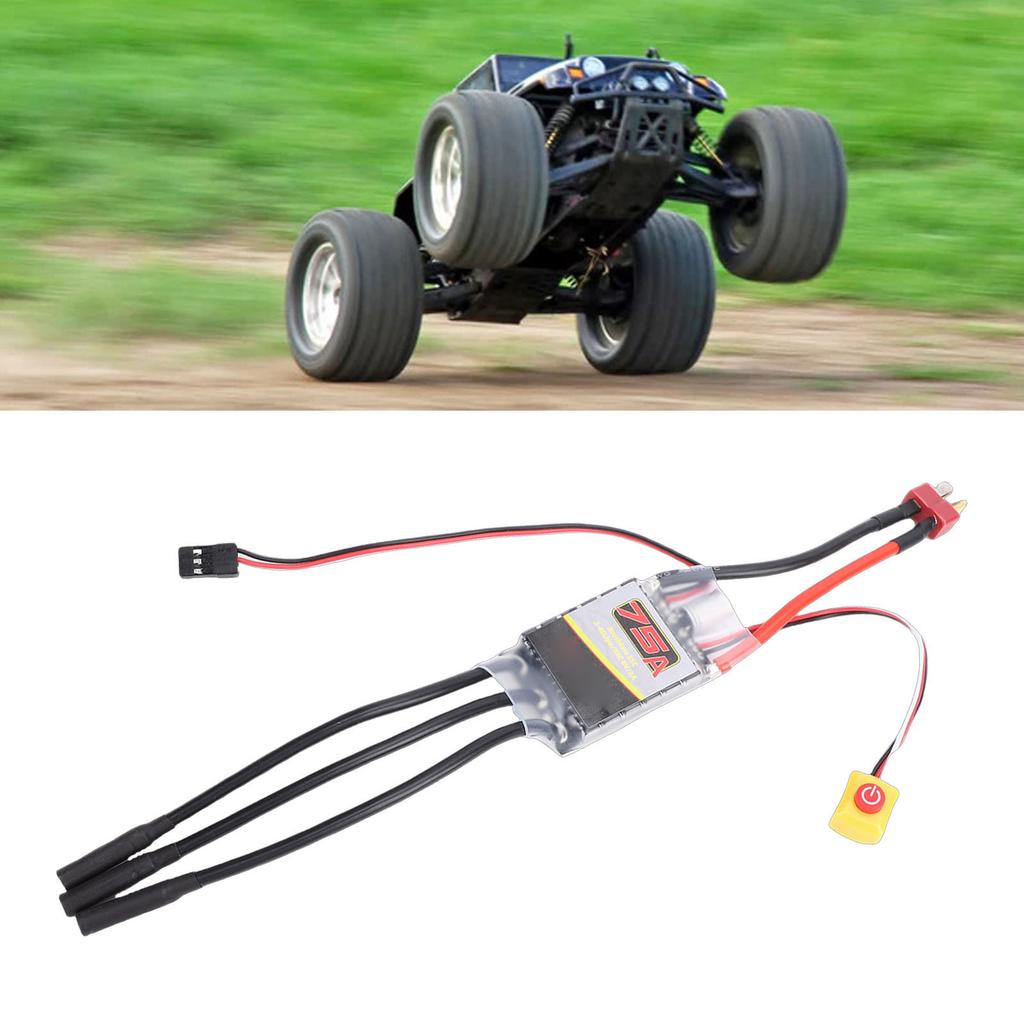 75A Brushless ESC for 540 3650 3670 Brushless Motors RC Car Boat Electronic Speed Controller T Type Input Power Plug