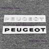 ABS black Car Tail Letter Emblem Sticker Rear Trunk L  Badge for Peugeot 208 408 4008 GT 5008 307 508 206 207 301 3008 308 2008 207
