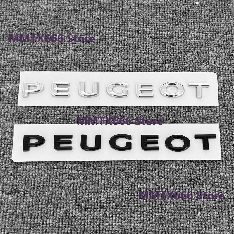 ABS black Car Tail Letter Emblem Sticker Rear Trunk L Badge for Peugeot 208 408 4008 GT 5008 307 508 206 207 301 3008 308 2008 207