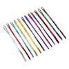 Hair Tinsel Kit with Tools 12pcs Glitter Colorful Hair Tinsel Extensions Sparkling Hairstyle Accessories for New Year Party