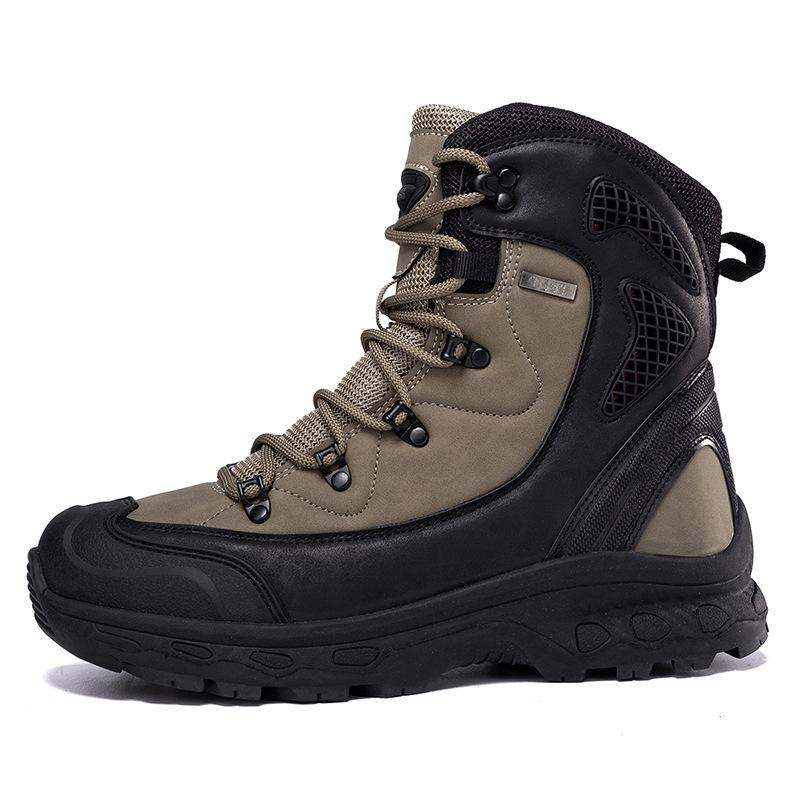 New Military Boots High-top Large-size Breathable and Wear-resistant Outdoor Camping Camping Hiking Tactical Boots Hiking Shoes