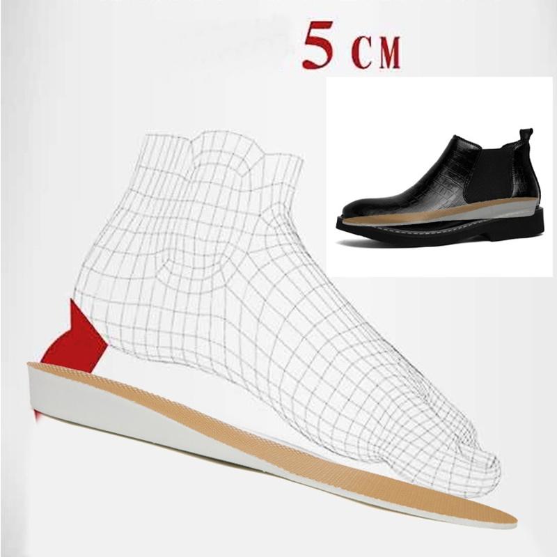 Herrenschuhe Herren Chelsea Boots Herrenschuhe Leder Freizeitschuhe Herrenstiefel Intern um 5 cm erhöht