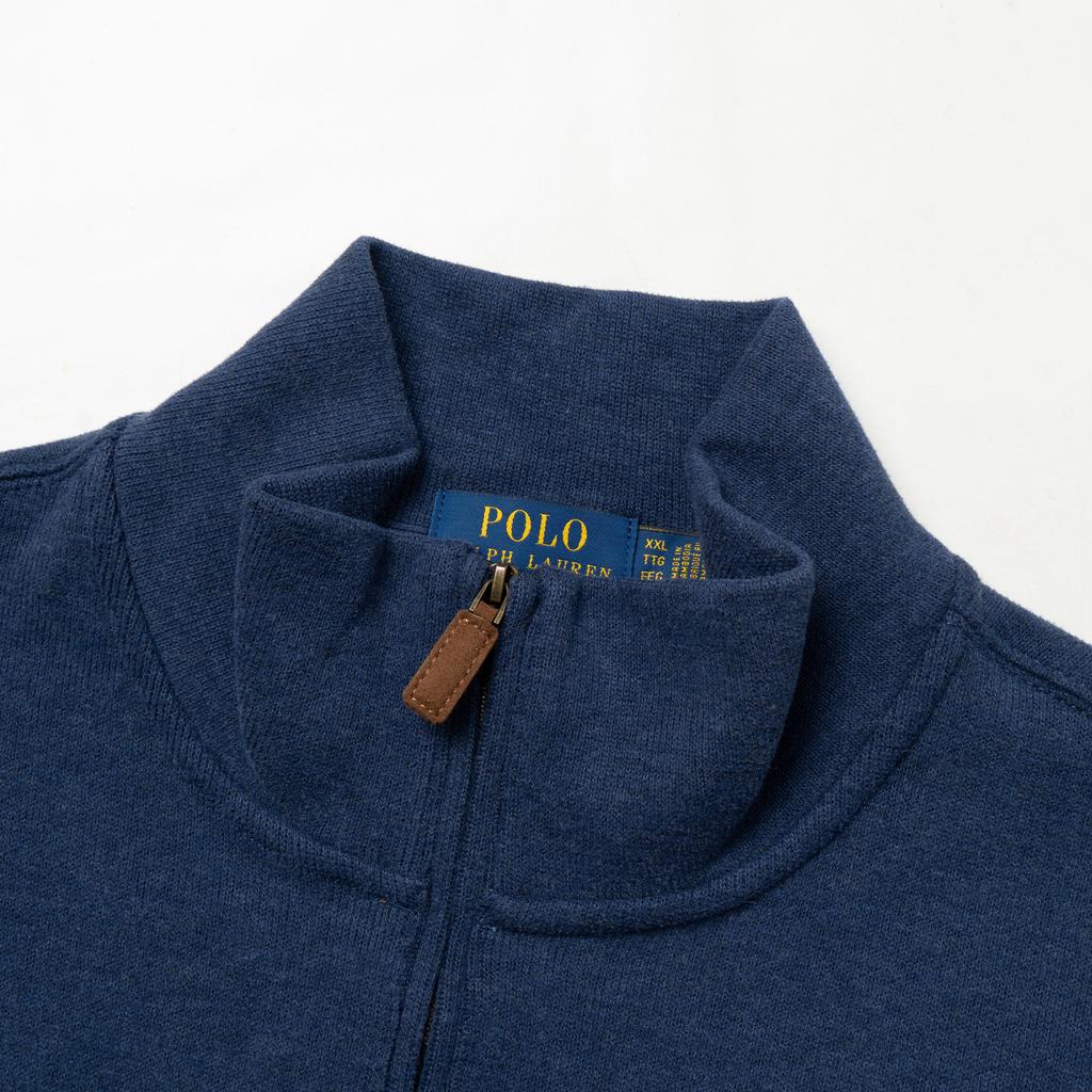Polo Ralph Lauren FW25 Small Pony Logo Embroidered Half-Zip Pullover Long Sleeve Solid Color Sweatshirt Men Sweatshirt 710635035-017