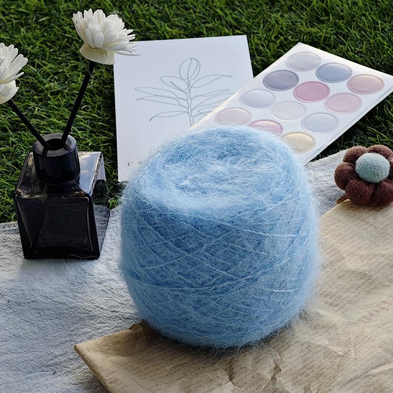 50g/roll Blended Synthetic Long Fur Mink Velvet Yarn Fine Mohair Handmade DIY Knitted Sweater Scarf Hat Long Fur Crochet Yarn