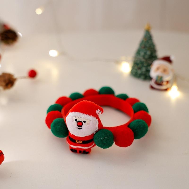 Cat Plush Ball Collar Cute with Doll Pumpkin Spider Small Dog Necklace Beard Corgi Pet Halloween Christmas Neck Ring Jewelry