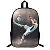 Cristiano Ronaldo Motiv Rucksack Schulkinder 17 Zoll Oxford-Gewebe Doppeltes Träger-Tasche Mit Atmungsaktiven Gepolsterten Trägern
