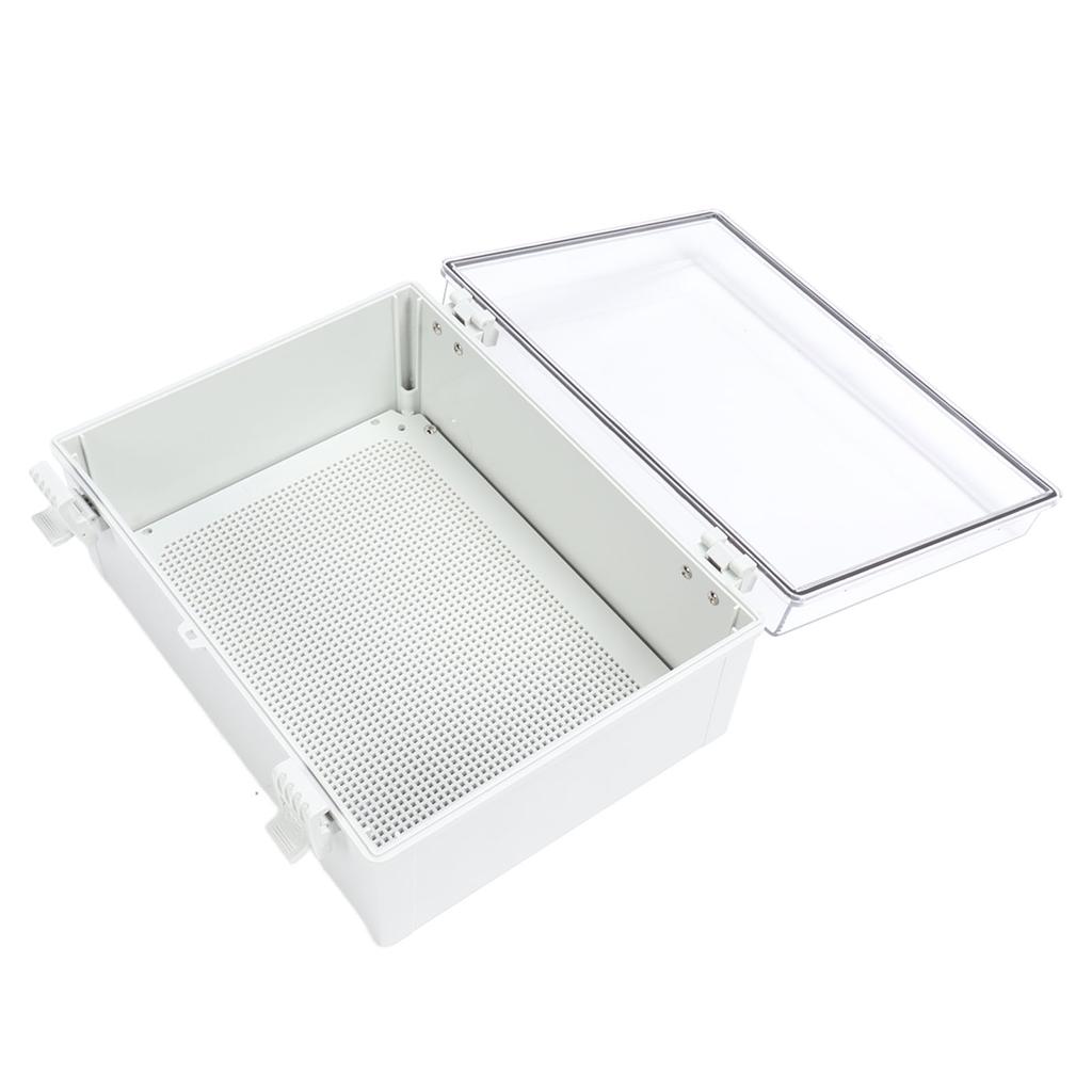 Elektrischer Anschlusskasten, 400 x 300 x 170 mm, IP66, wasserdicht, transparente Abdeckung, elektrisches Gehäuse