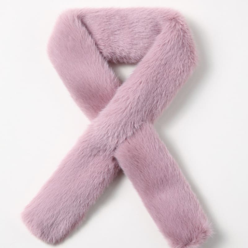 LALA Pelzschal Petite Lila